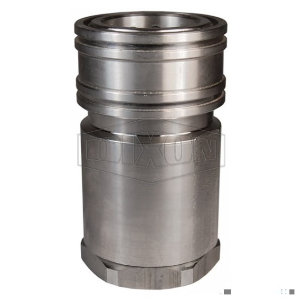 DQC H Industrial Interchange High Volume Female Coupler, 1-1/4-11-1/2 Nominal, Female NPTF, 303 Stai